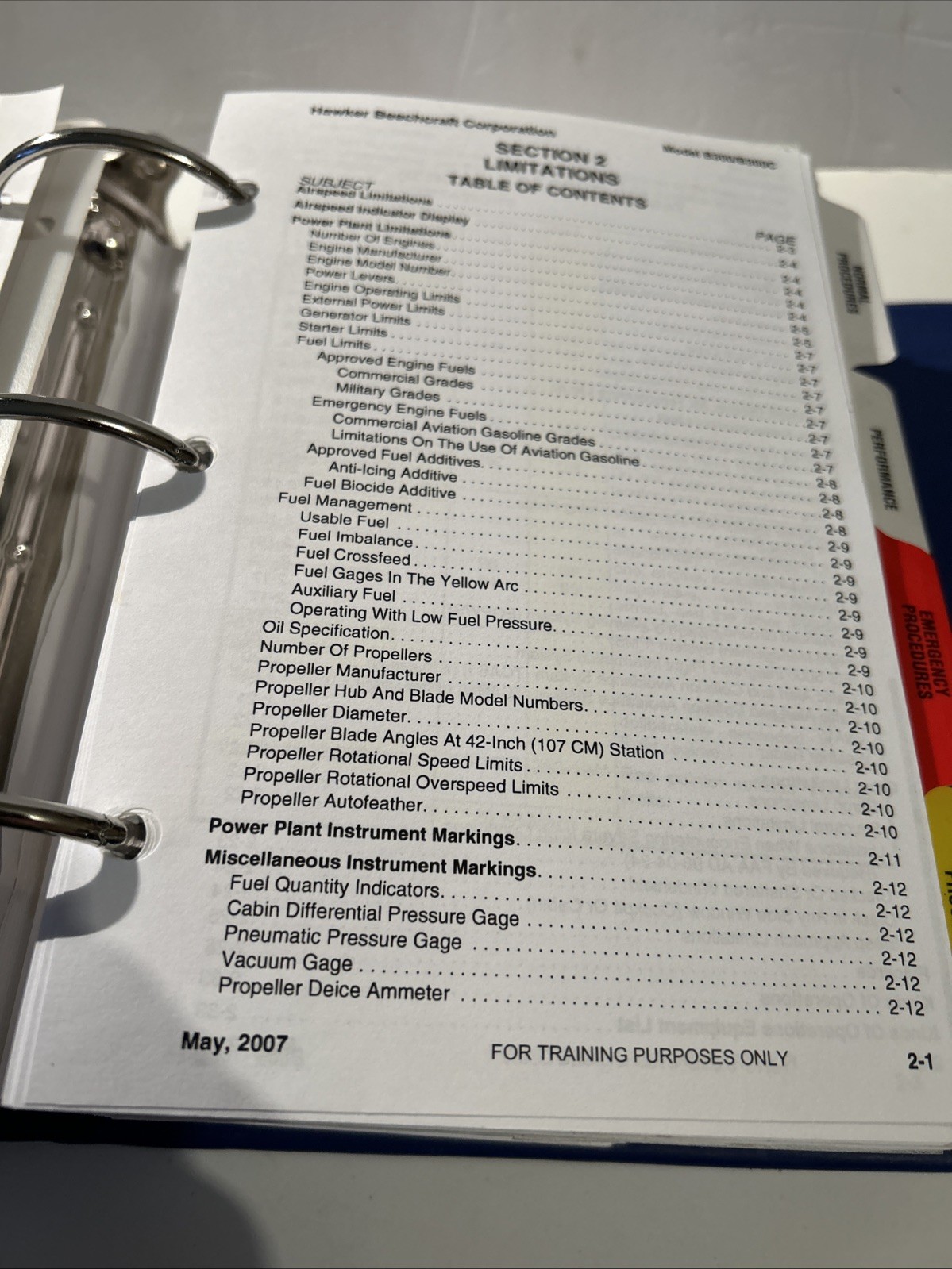 Flight Safety International Pilot Manual Super King Air 350 350C Updates to 2009