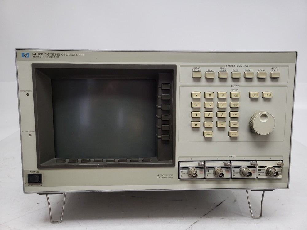 Hewlett-Packard 54110D Digitizing Oscilloscope Parts (Powers On, Untested)