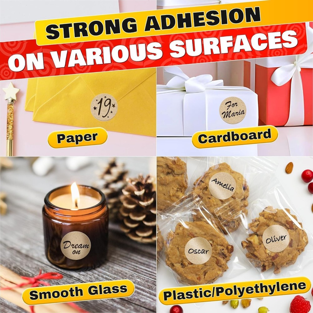 1000 Pcs Target Pasters – 1" IDPA Сardboard Target Stickers – Solid Construct...