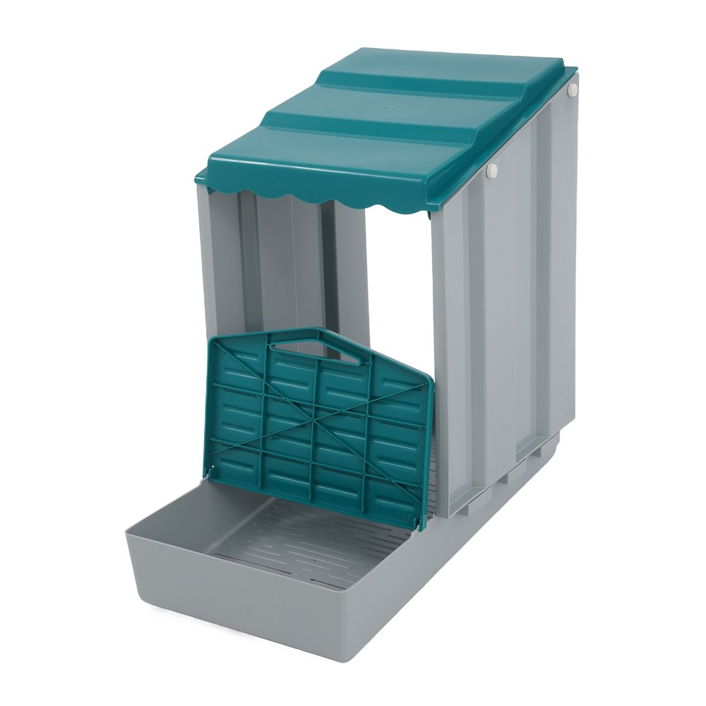 4-Compartment Chicken Nesting Box, Chicken Laying Box with Egg Collection