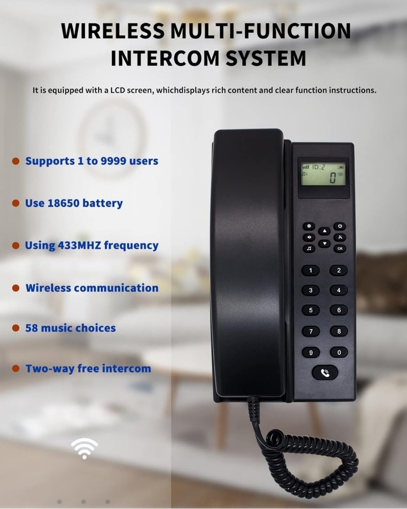Intercoms Wireless for Home,Telephone Intercom,Two Way Communication Home