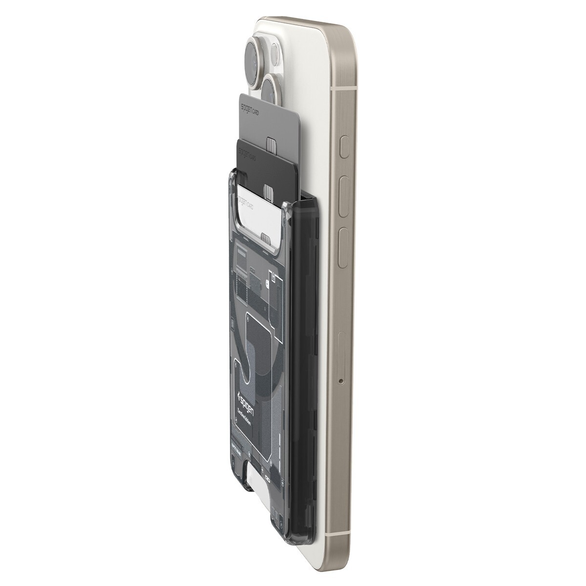 For iPhone Series | Spigen Ultra Hybrid Zero One MagSafe Card Holder Wallet