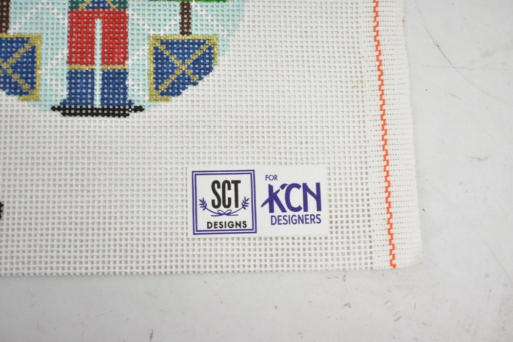 KCN Designers Canvas Mesh Print Stitching Sheet Blue Nutcracker KCD1370