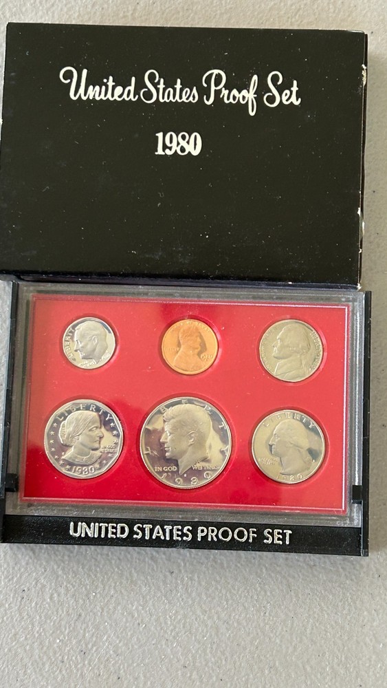 5 US Mint Proof Sets 1978 - 1982 OGP “S” Mint Mark