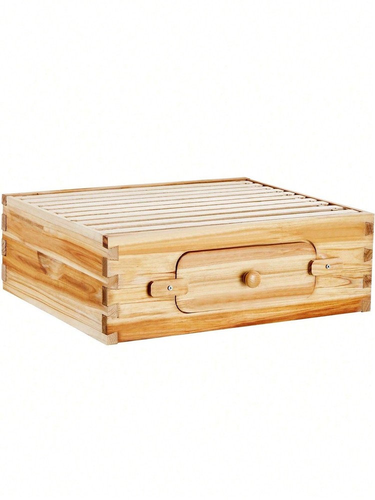 100% Beeswax Coated Natural Cedar Wood, Langstroth Beehive Kit With 10 Frames