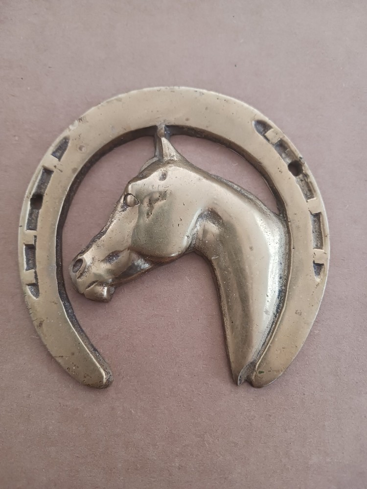Man o War Brass Horseshoe