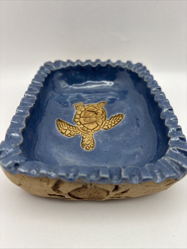 Sea Turtle Pottery Trinket Dish