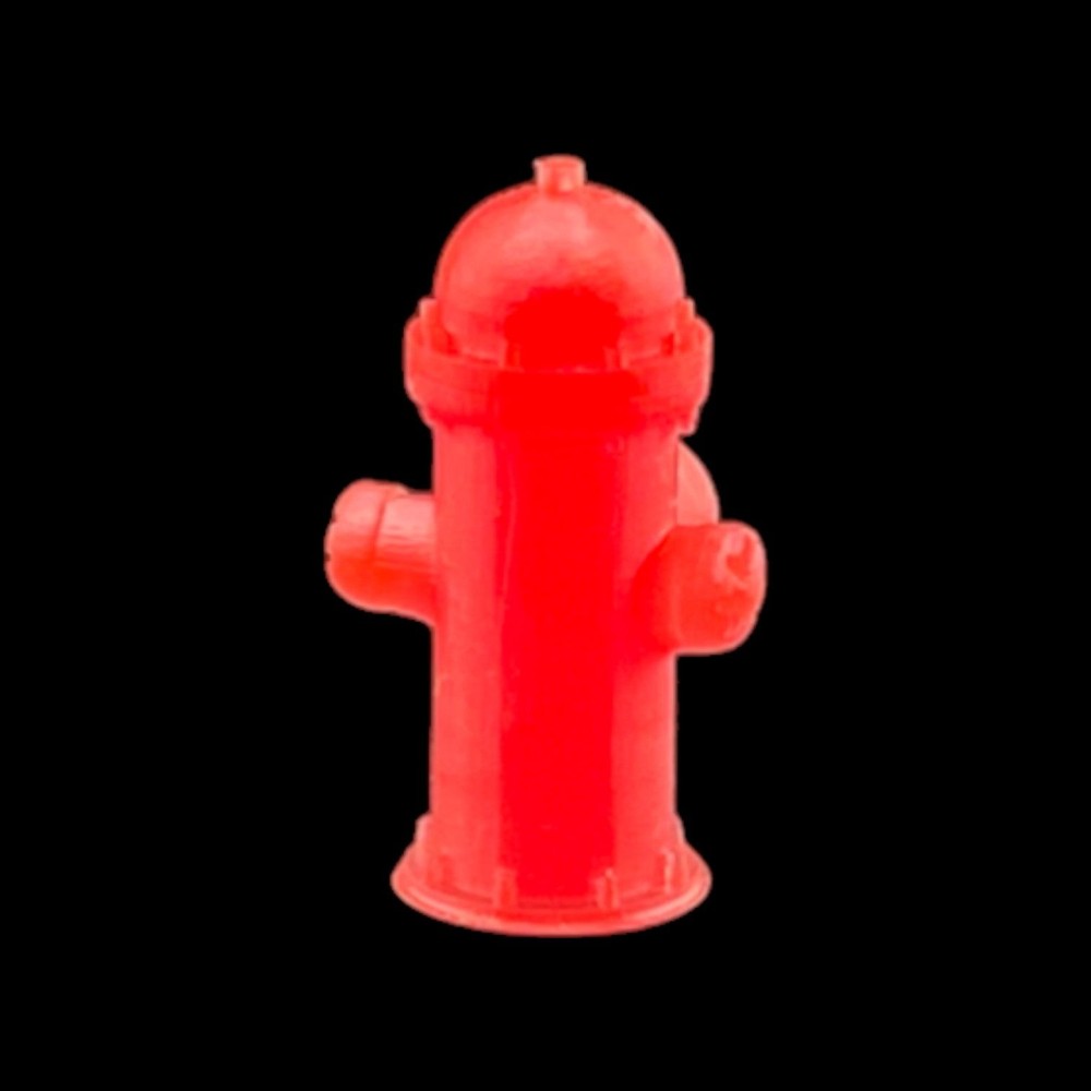 Fire Hydrants - Style 2 (12pk) - N Scale 1:160 - Red
