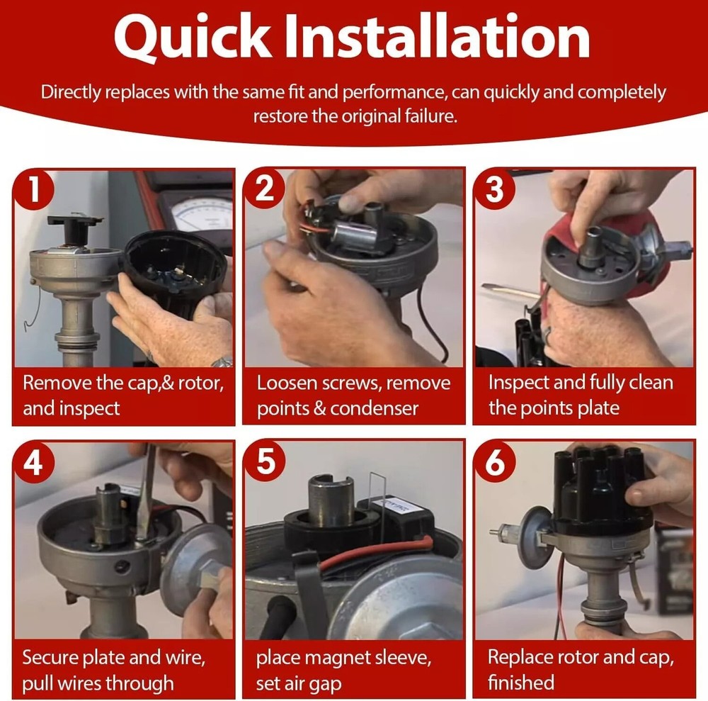 ⬇For Ford V8 Pertronix 1281 Ignition Points-to-Electronic Conversion Kit Ignitor