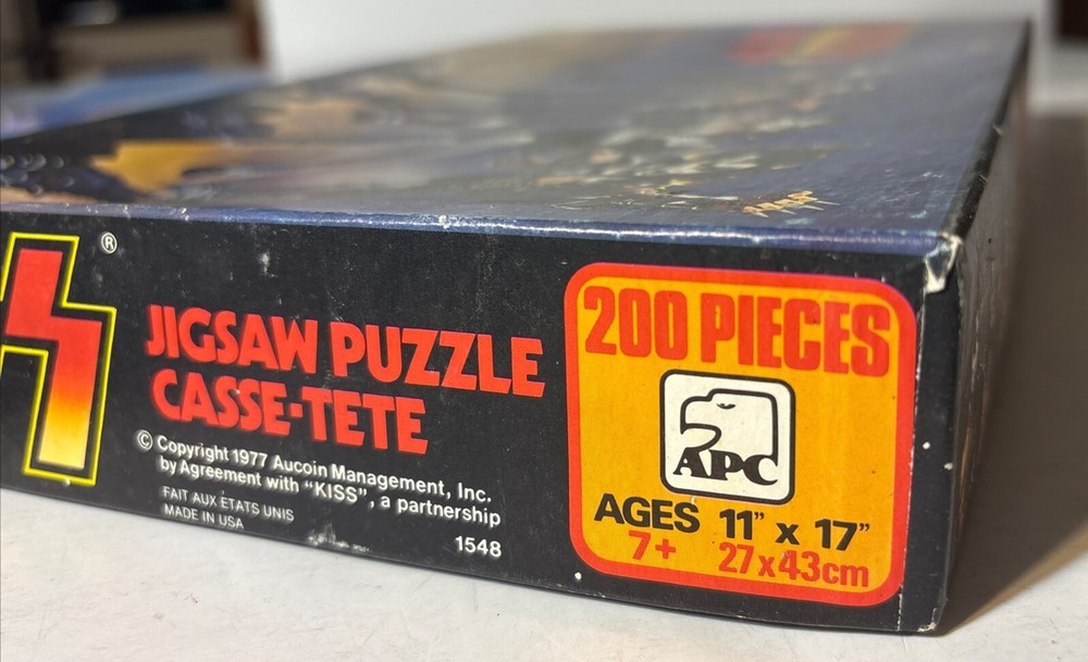 KISS Jigsaw Puzzle From 1977 Complete 200 Pieces