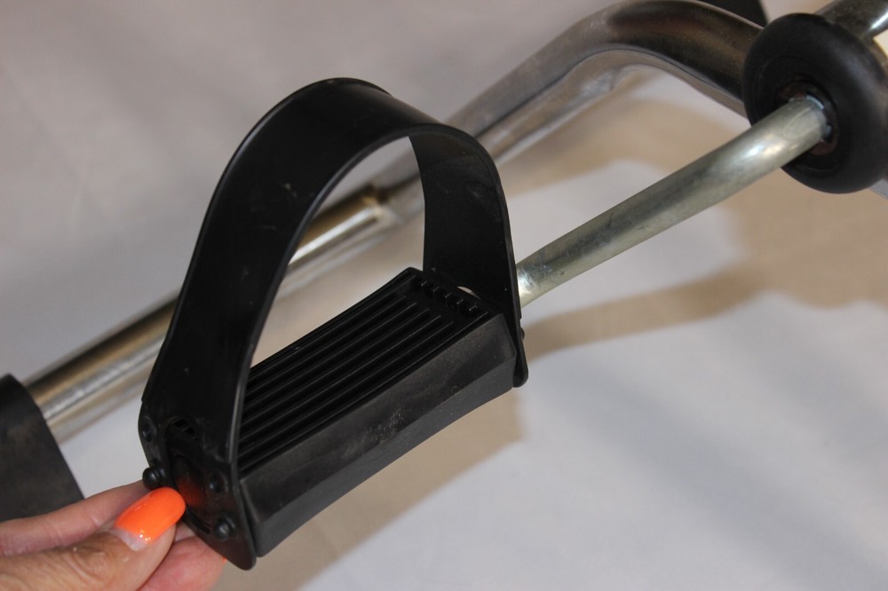 ORIGINAL PEDAL EXERCISER STURDY ADJUSTABLE KNOB FOOT STRAPS EXCELLENT CONDITION