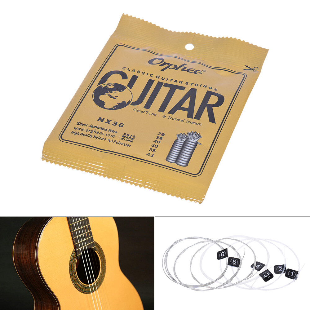 60 Pcs Strings Replacement Nylon String for Classical Guitar Music Tool E0D2