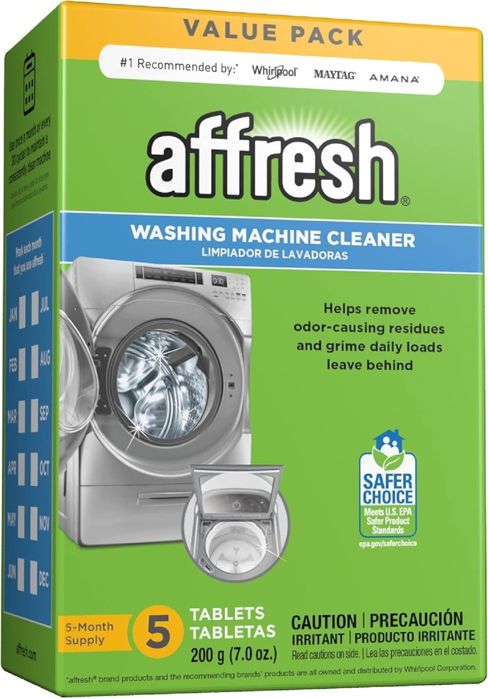 Affresh Washing Machine Cleaner, Cleans Front Load and Top White