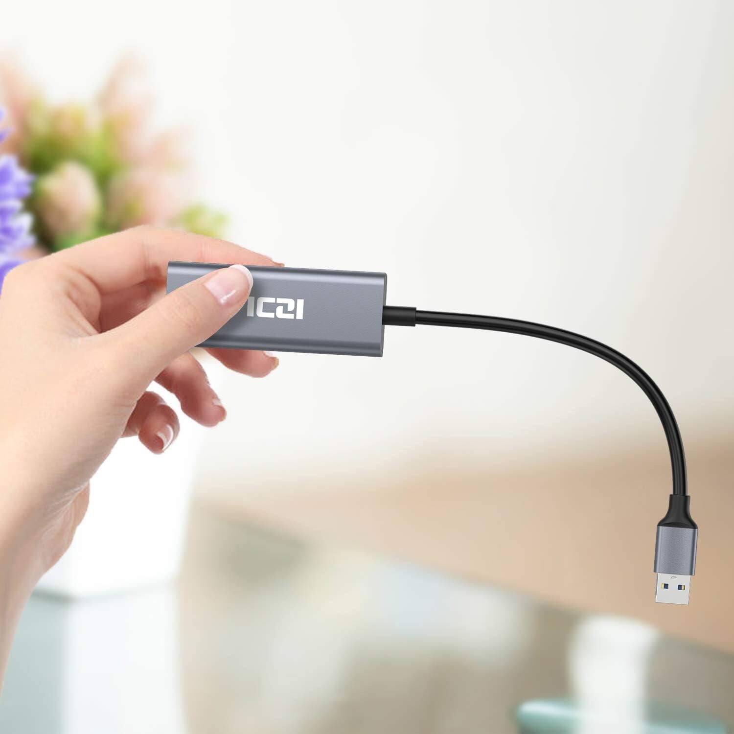 USB 3.0 Gigabit Ethernet LAN RJ45 1000Mbps Network Adapter For Windows PC Mac