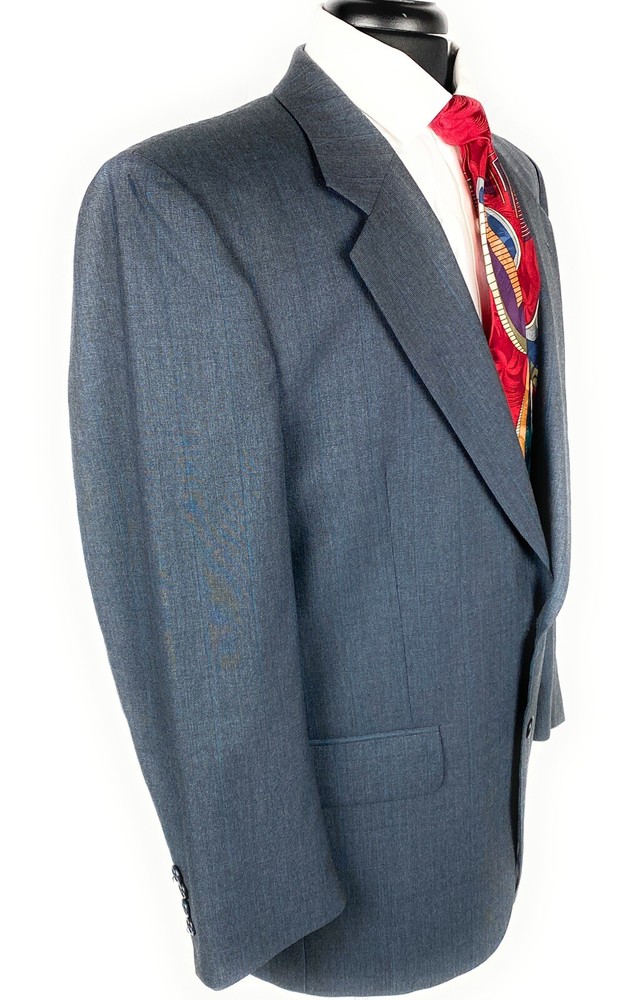 Burberrys Mens Blazer Blue 2 Button 100% Wool