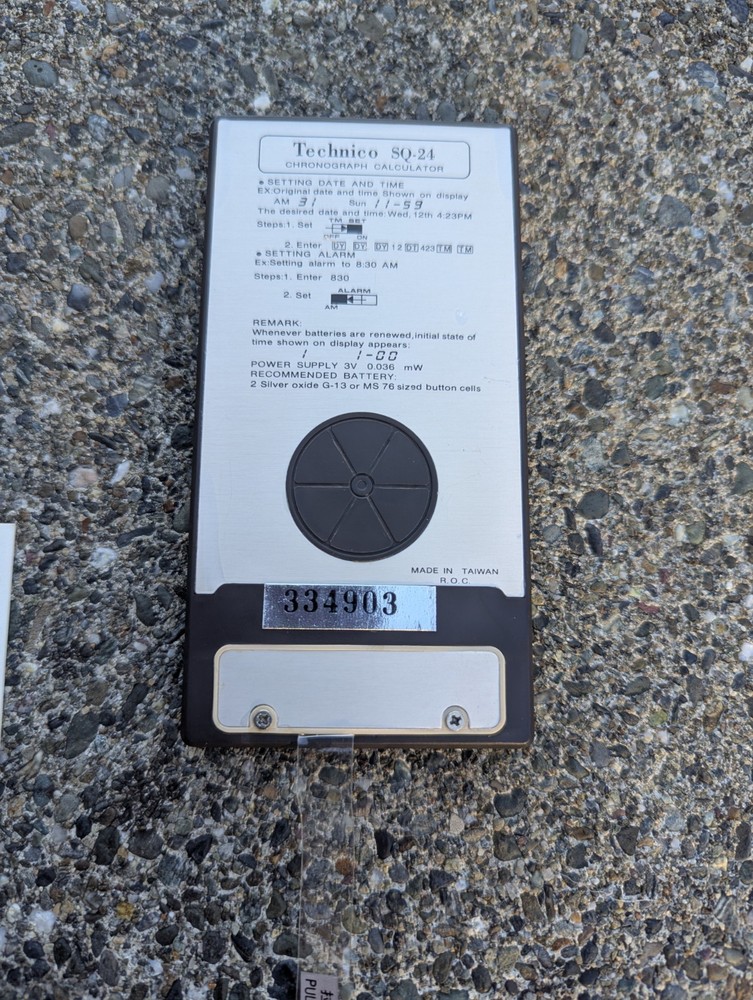 Technico SQ-24 Chronograph Calculator - New In Box