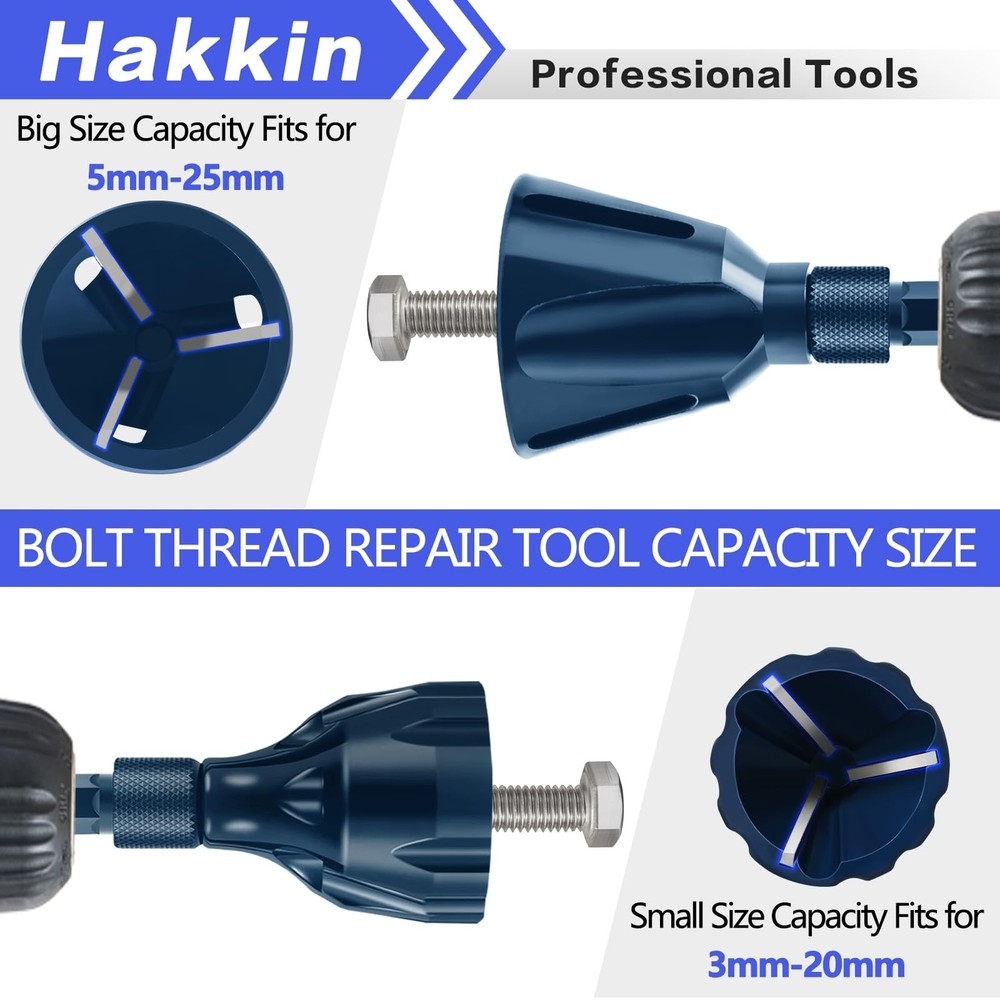 4Pcs Deburring External Chamfer Tool with Tungsten Carbide Blade, Bolt Deburr...