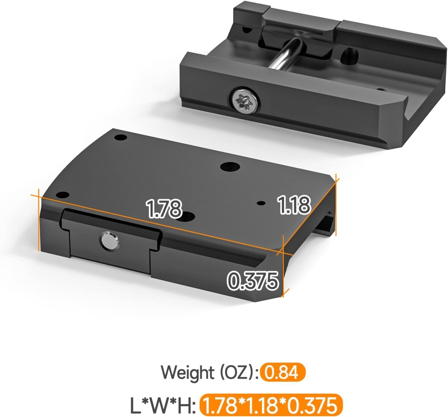EPN AE-RS1028 Red Dot LED Reflex Sight, Solar Failsafe, Shake Awake, Black