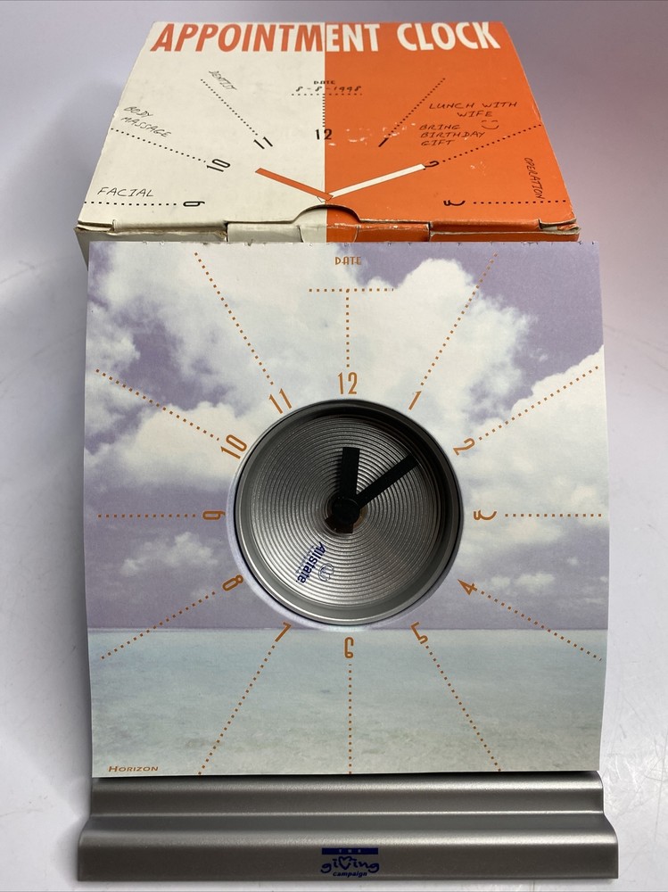 Appointment Clock With Note Pad The Giving Campaign Allstate Promo Please Read