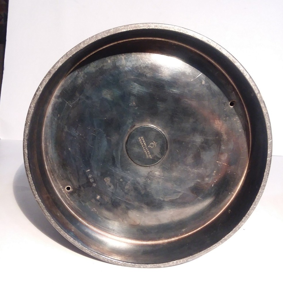 Reed Barton Ice Water Pitcher Seamless Lining Etched Silverplate Decorative Only