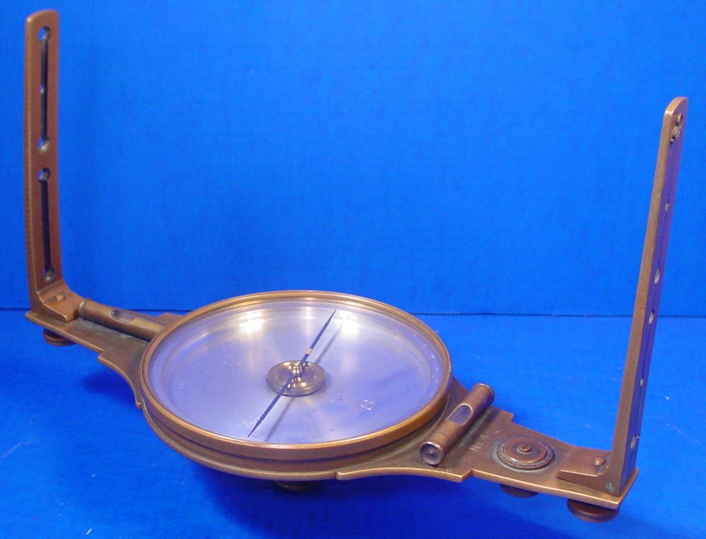 1868 Gurley Plain Compass w/Orig. Box - Large Early Example