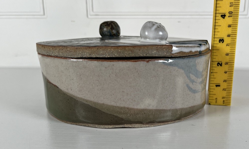 Yin Yang Handmade Pottery Trinket Box