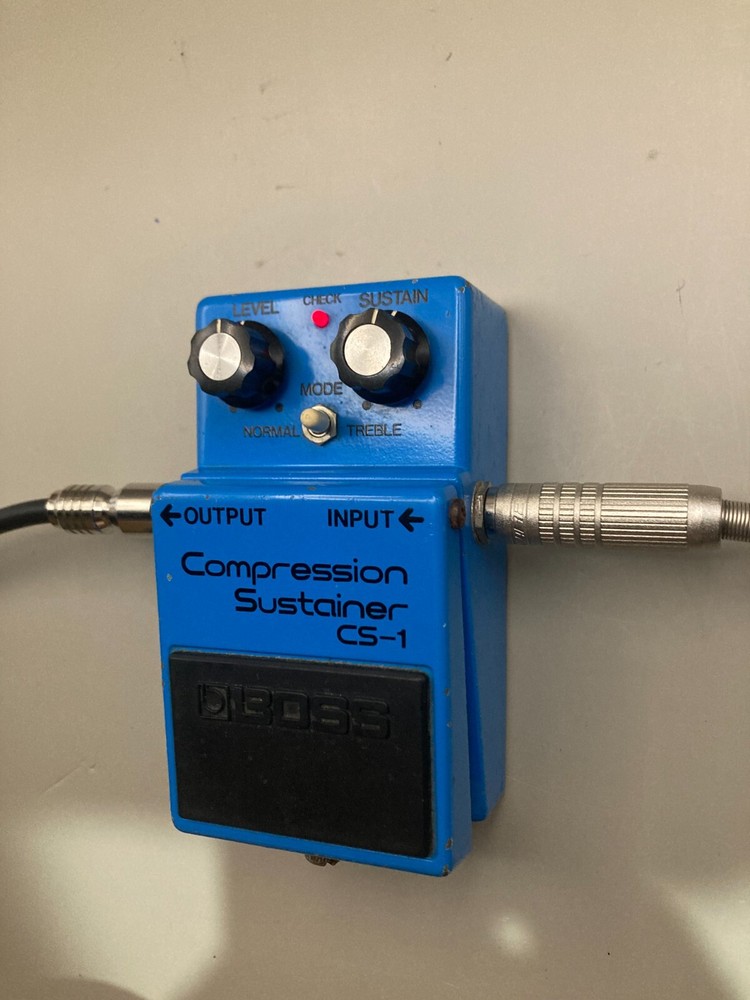 BOSS CS-1 Compression Sustainer Made in Japan Silver Screw Compressor Tested