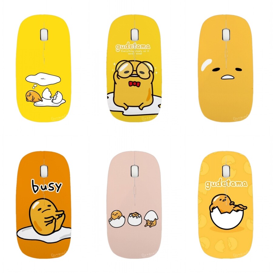 Cartoon Gudetama Wireless Optical Mouse DIY Pattern Printing Mouse for PC Laptop