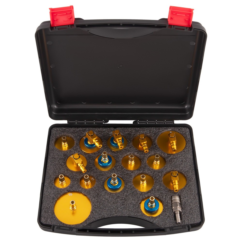 Brake Fluid Bleeder Adapter Kit 17PCS Master Cylinder Bleeder Tool Kit Coupler