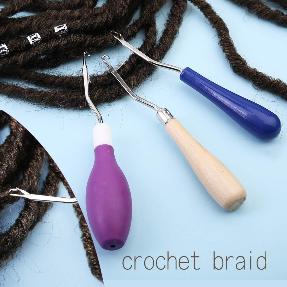 Crochet Hooks for Hair Set, 7 PCS Latch Hook 19PCS, Multicolor