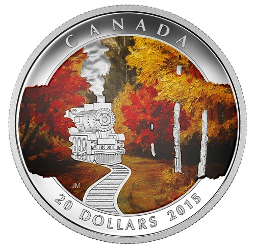 2015 Canada 20$ Fine Silver Coin Autumn Express
