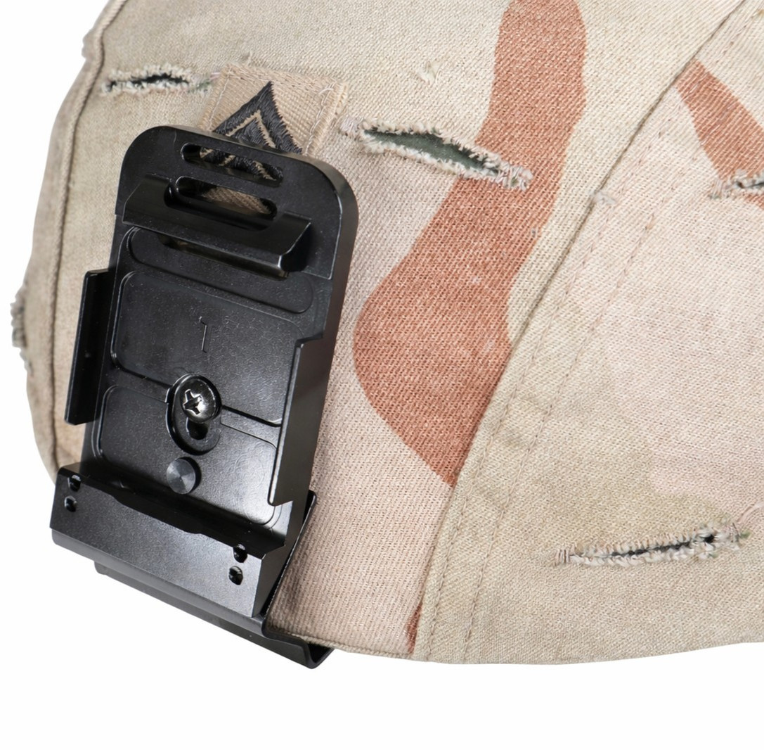 NEW - Black NOROTOS Night Vision NVG Mount Bracket Plate Shroud ACH Helmet Screw