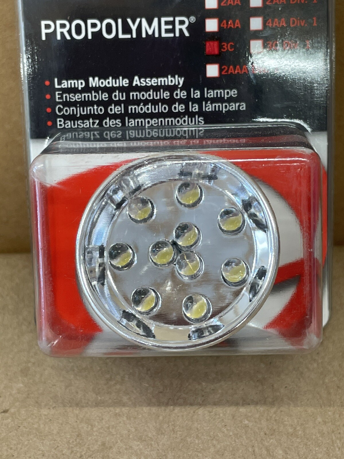 STREAMLIGHT ~ Propolymer 3C ~ White LED Lamp Module Assembly Replacement ~ 33221