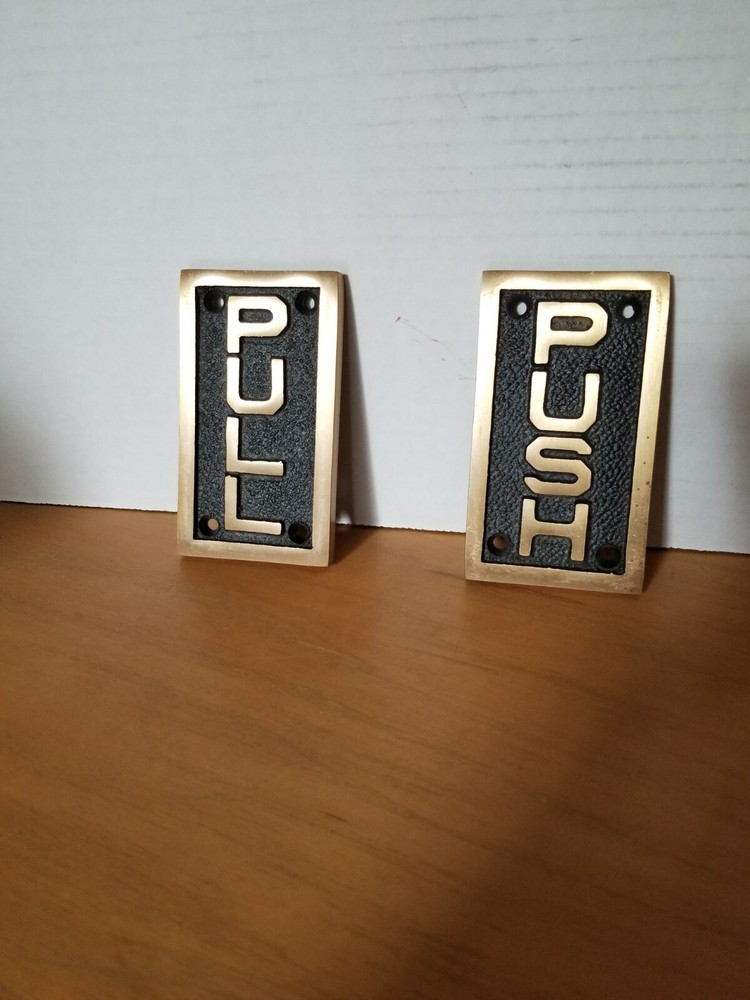 Brass Push Pull Plates