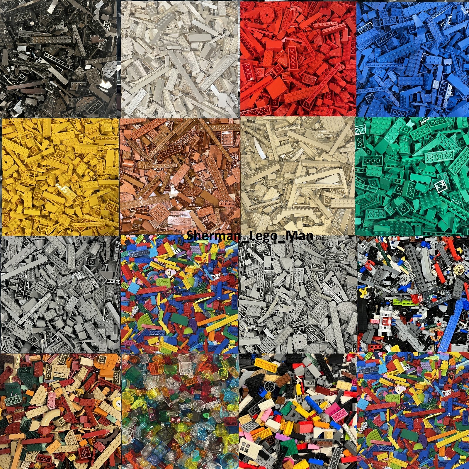 LEGO 200+ PIECES FROM BULK! SORTED RANDOM LOT! PICK COLOR ! - NEW INVENTORY -