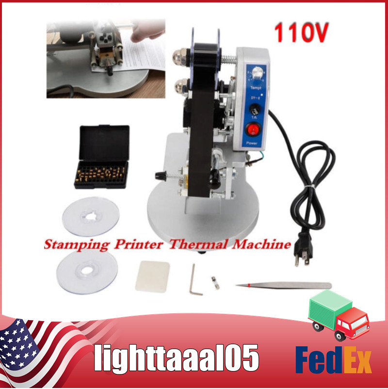 Manual Hot Foil Stamping Machine Ribbon Coding Date Batch Character Code Printer