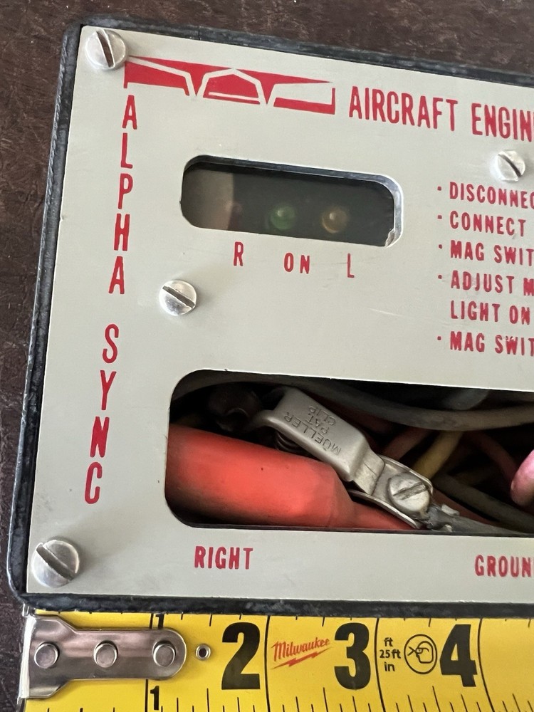 AED Alpha-Sync Magneto Timer Model AED-360 Aircraft Engine Timing Tool w/ Leads