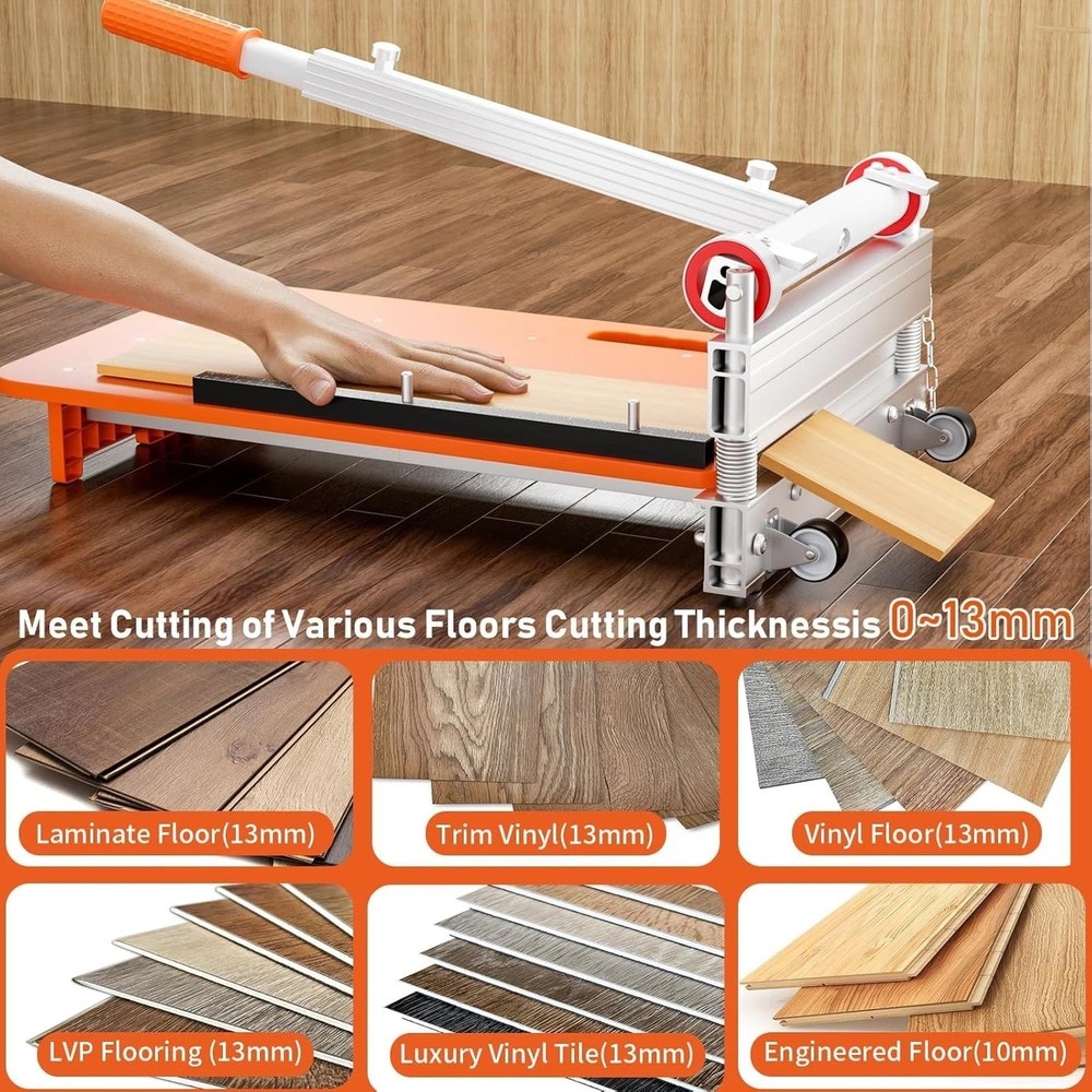 Precision 13” Floor Cutter with Rubber Wheels - Effortless Flooring Solutions