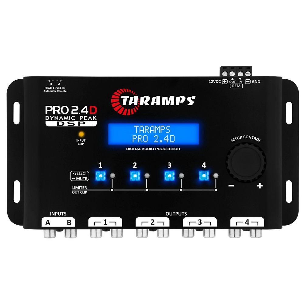 Taramps Pro 2.4D Dynamic Peak DSP Crossover Full Digital Signal Processor
