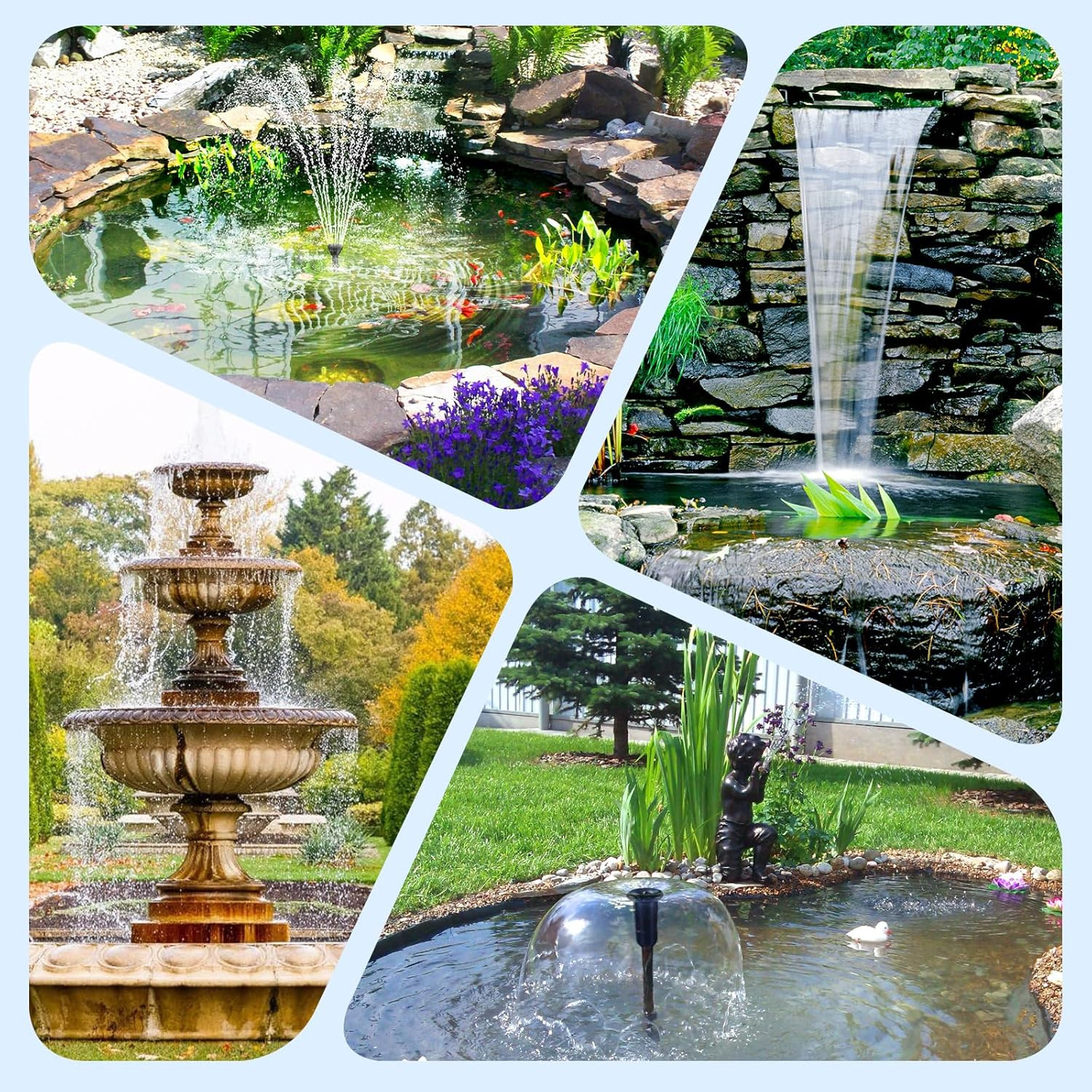 70W Solar Pond Filter and Fountain Pump for Outdoor Water Features