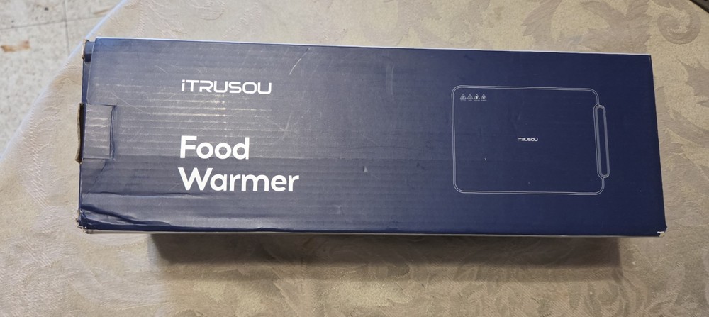 iTRUSOU Electric Warming Tray BW450- Full Surface Heating, Rollable- Gray