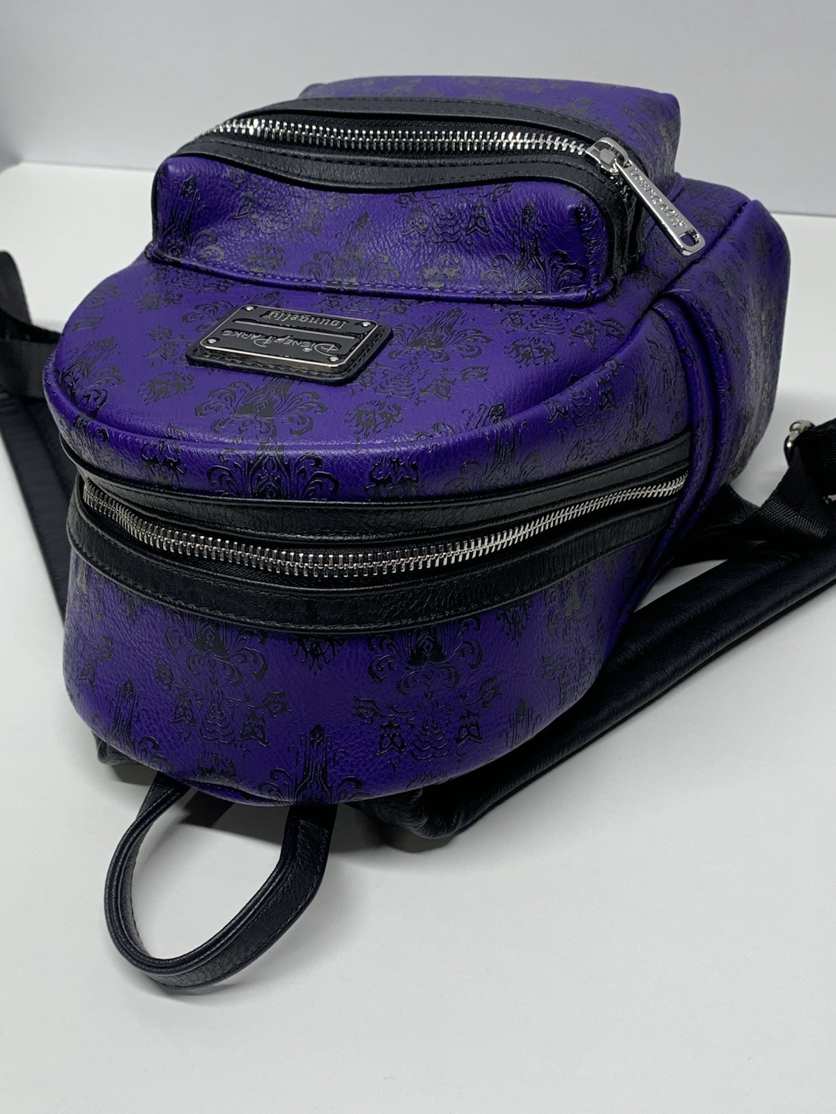 Rare Loungefly Disney Haunted Mansion Purple Backpack Amazing Condition