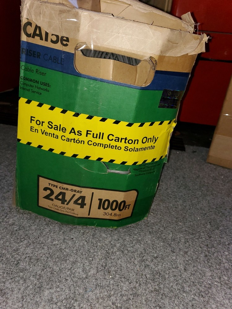 Southwire 4Riser Gray Data Cable computer networking internet installations|1344