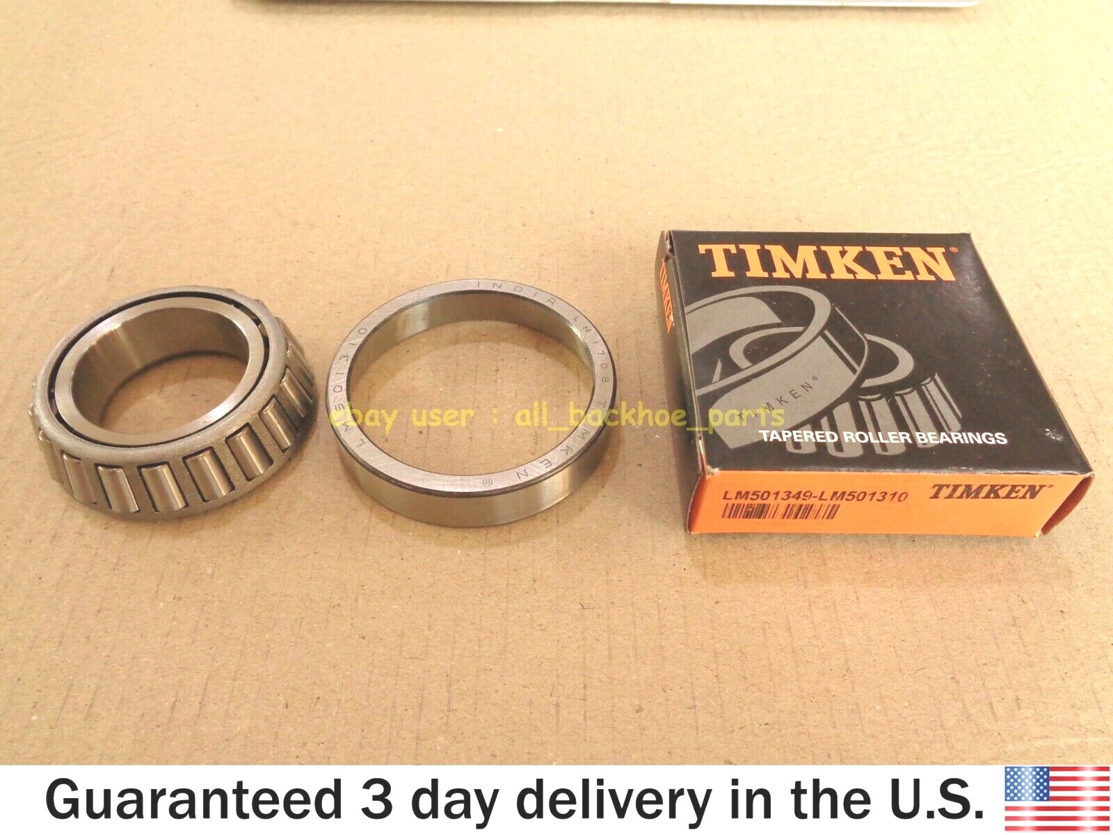 GENUINE TIMKEN TAPERED ROLLER BEARING LM501349 - LM501310 1.625 x 2.891 x 0.77"