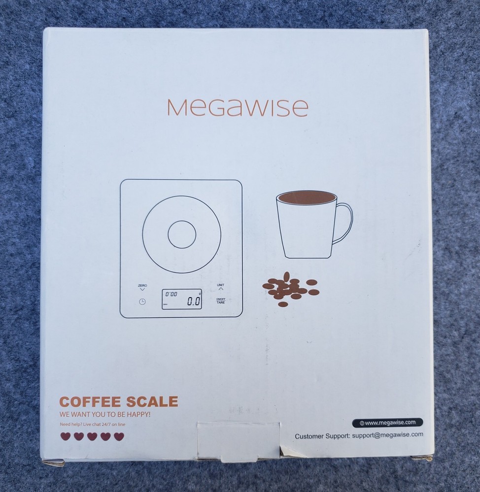 Megawise High Precision Digital Coffee Scale with Stopwatch and Timer - NEW