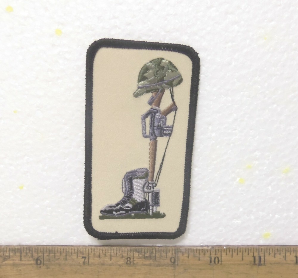 Boots, Helmet & Rifle Embroidered Patch