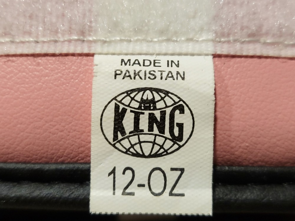 King Kickboxing Gloves 12oz Medium Size Strong Durability Pink