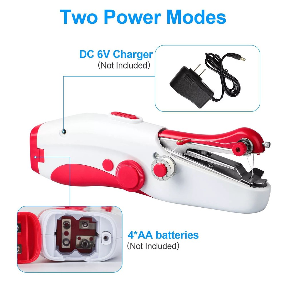 Lightweight Portable Compact Handheld Electric Stitch Sewing Machine Tool