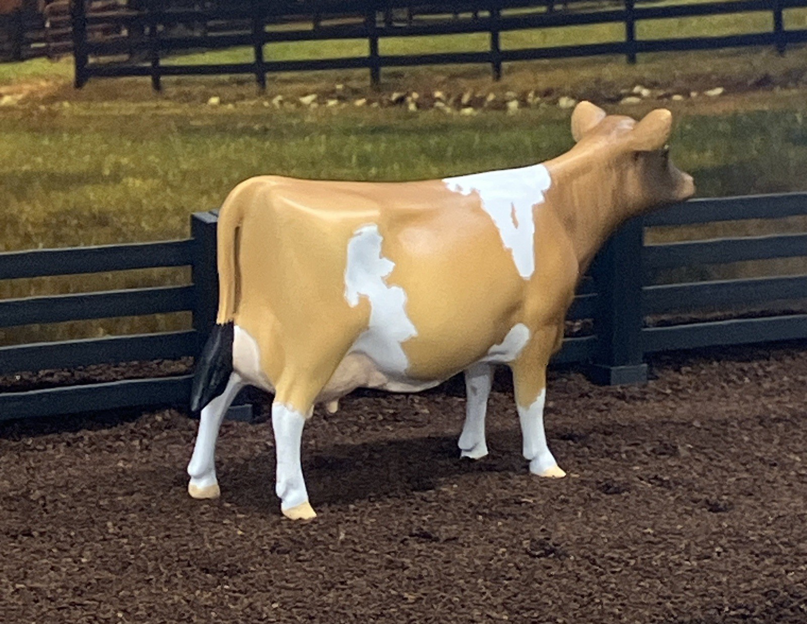 Custom CM Breyer TSC 1:20 Ornament Spot Jersey Holstein Figurine Model Dairy Cow