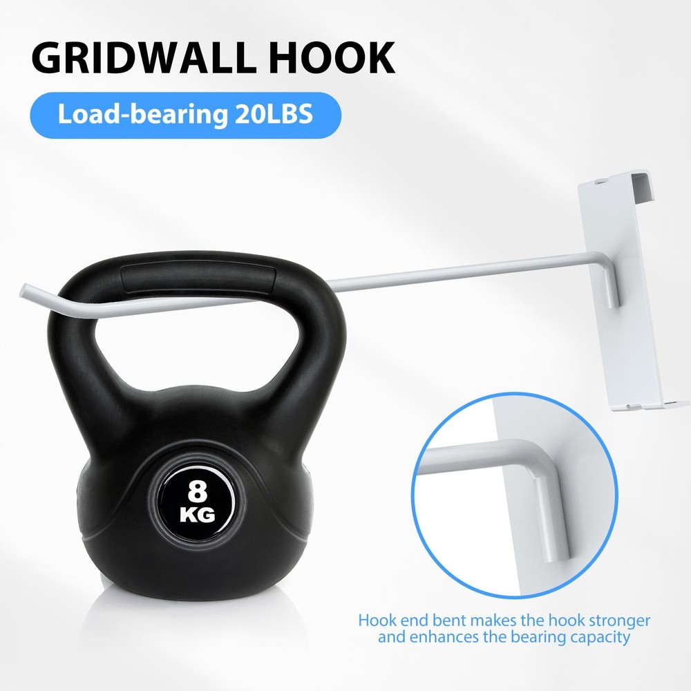 50 Pieces Gridwall Hooks Gridwall Panel Hooks Metal Gridwall Hanging Hangers ...